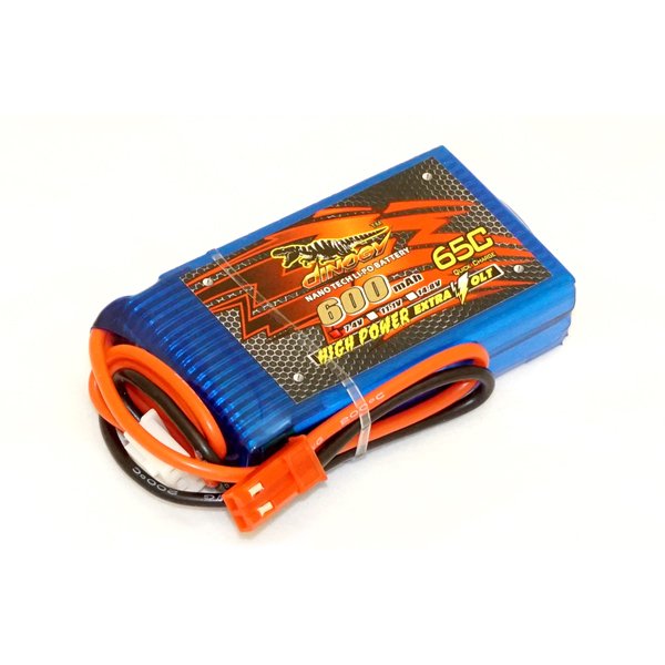 

Аккумулятор Dinogy Li-Pol 600mAh 7.4V 2S 65C JST 53x30x13мм