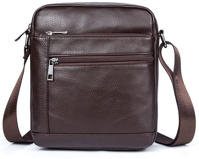 Акция на Чоловіча шкіряна сумка-планшет Vintage leather-14746 Коричнева от Rozetka