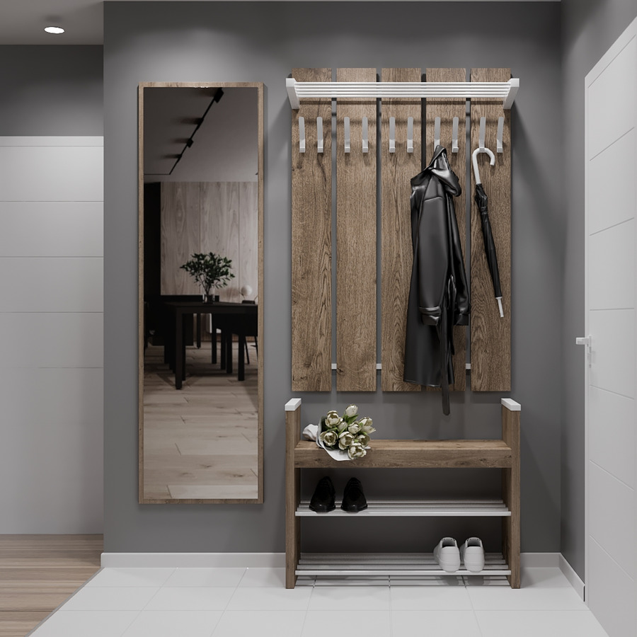 

Прихожая Fenster Картель 2 Белая ДСП Аликанте