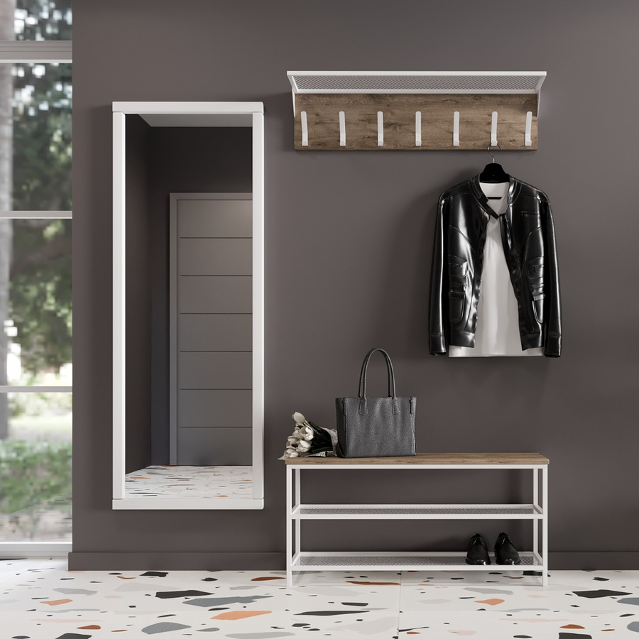 

Прихожая Fenster Эмбер 2 990 Белая ДСП аликанте