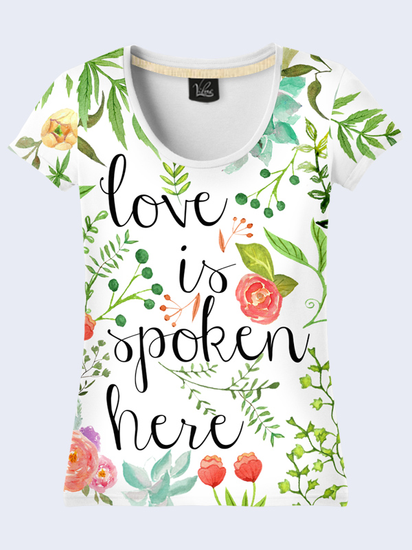 

Футболка Love is spoken here (2109) Vilno XS (42) 000036501