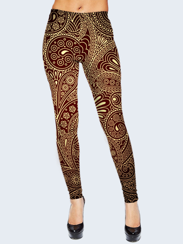 

Леггинсы Пейсли золото (1090) Vilno XXS/XS (40-42) 000035740