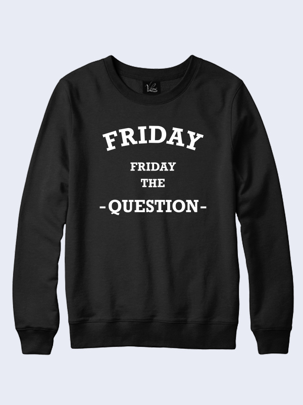 

Мужской свитшот Friday the question надпись (2643) Vilno M 000037658