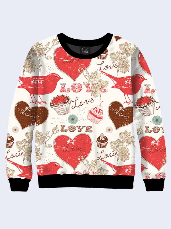 

Женский свитшот Love and cupcakes (9379) Vilno M (46) 000036630