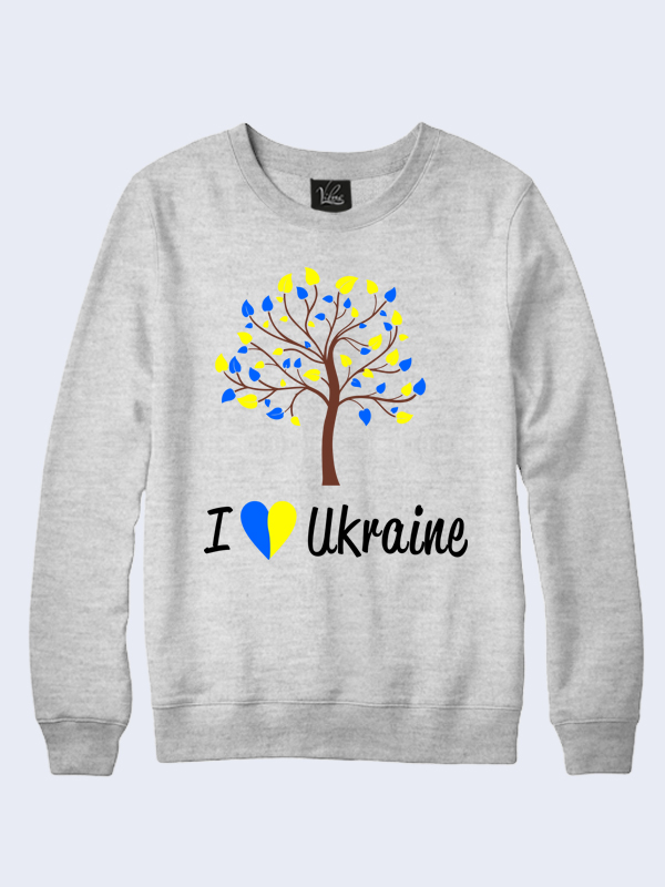 

Женский свитшот I love Ukraine Vilno L (48) 000035618