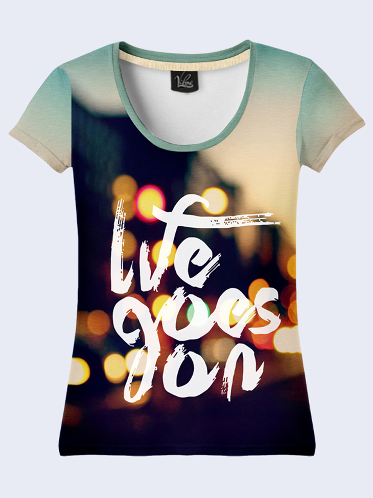 

Футболка Life goes on (2073) Vilno S (44) 000036367
