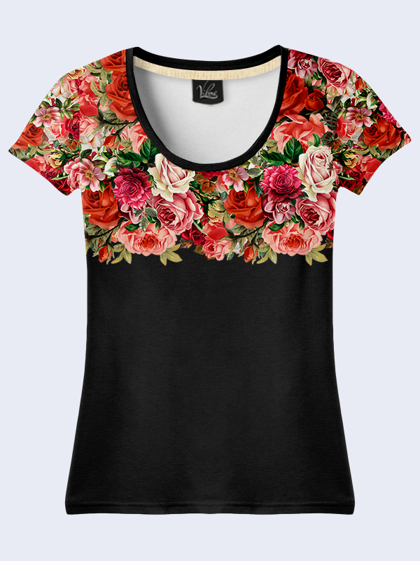 

Футболка Винтажные цветы (2160) Vilno L (48) 000037249