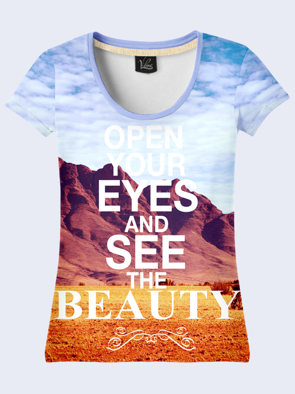 

Футболка Open your eyes (2087) Vilno M (46) 000036433