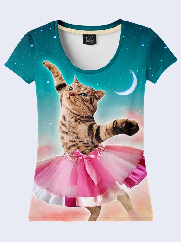 

Футболка Cat in a tutu (2496) Vilno M (46) 000033224
