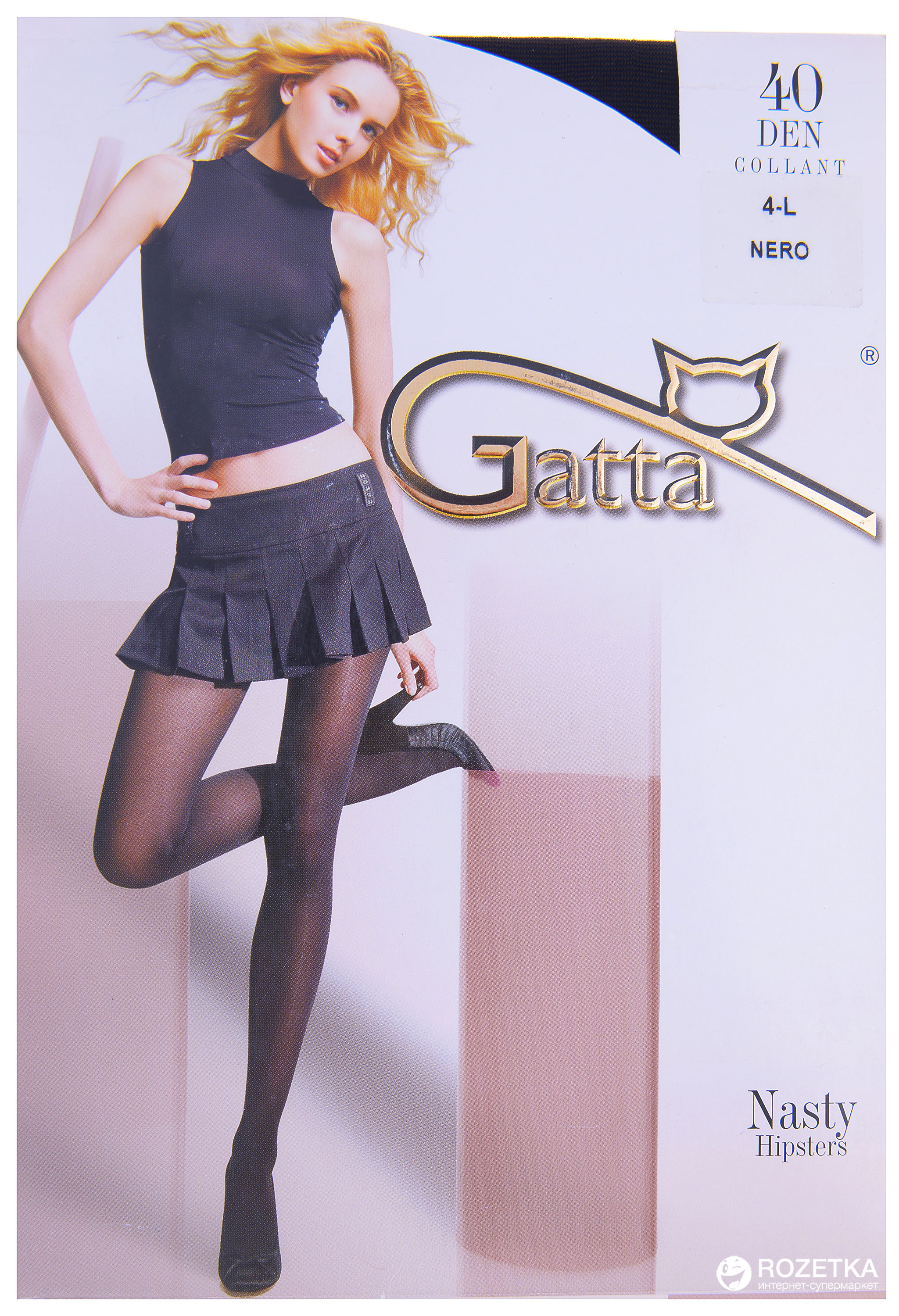 

Колготки Gatta Nasty 00 40 Den  р Nero, Колготки Gatta Nasty 00 40 Den 4 р Nero