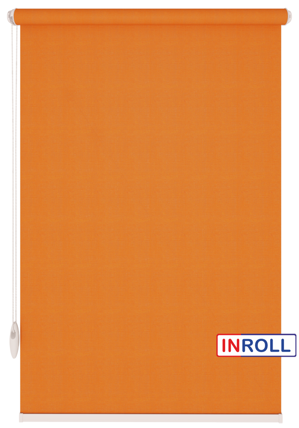 

Ролета тканевая INROLL Есо-Mini 95х185 см Camila Морковный A618