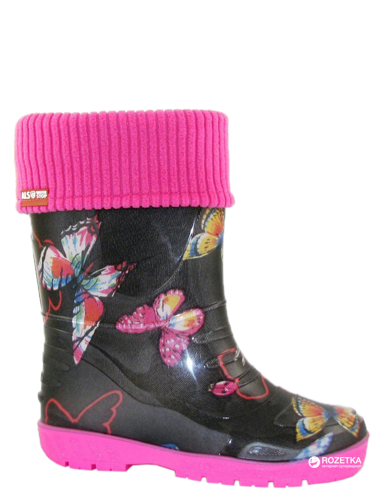 

Резиновые сапоги Alisa Line Color 401 32 (20.2 см) Черные