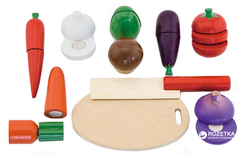 

Игрушечные продукты Viga Toys Нарезанные овощи из дерева (56291)
