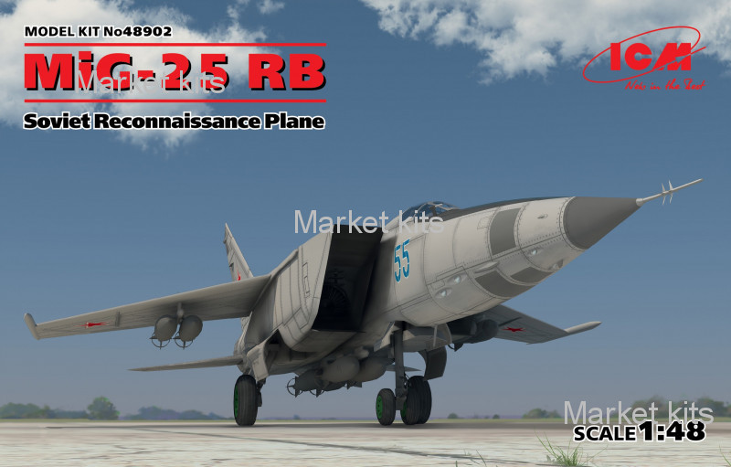 

Самолет-разведчик МиГ-25 РБ 1:48 ICM (ICM48902)