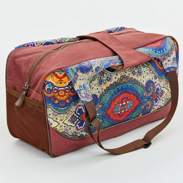 

Сумка для фитнеса и йоги Yoga bag KINDFOLK FI-8366-4 (размер 19смх50х33см, полиэстер, хлопок, темно-синий-фиолетовый)