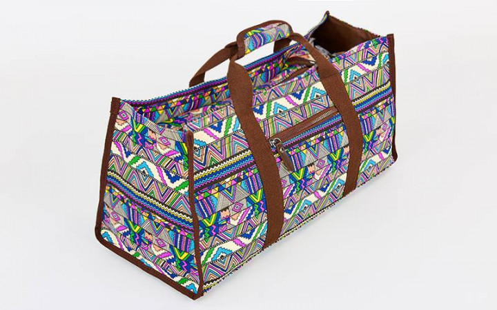 

Сумка для фитнеса и йоги Yoga bag DoYourYoga FI-6971-2 (размер 22х24х54см, полиэстер, хлопок, темно-синий-фиолетовый)