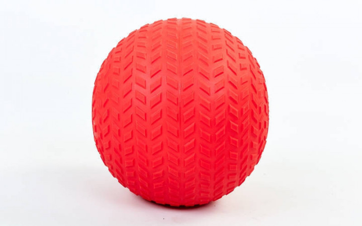 

Мяч набивной слэмбол для кроссфита рифленый Record SLAM BALL FI-5729-3 3кг (PVC, минеральный наполнитель, d-23см, красный)