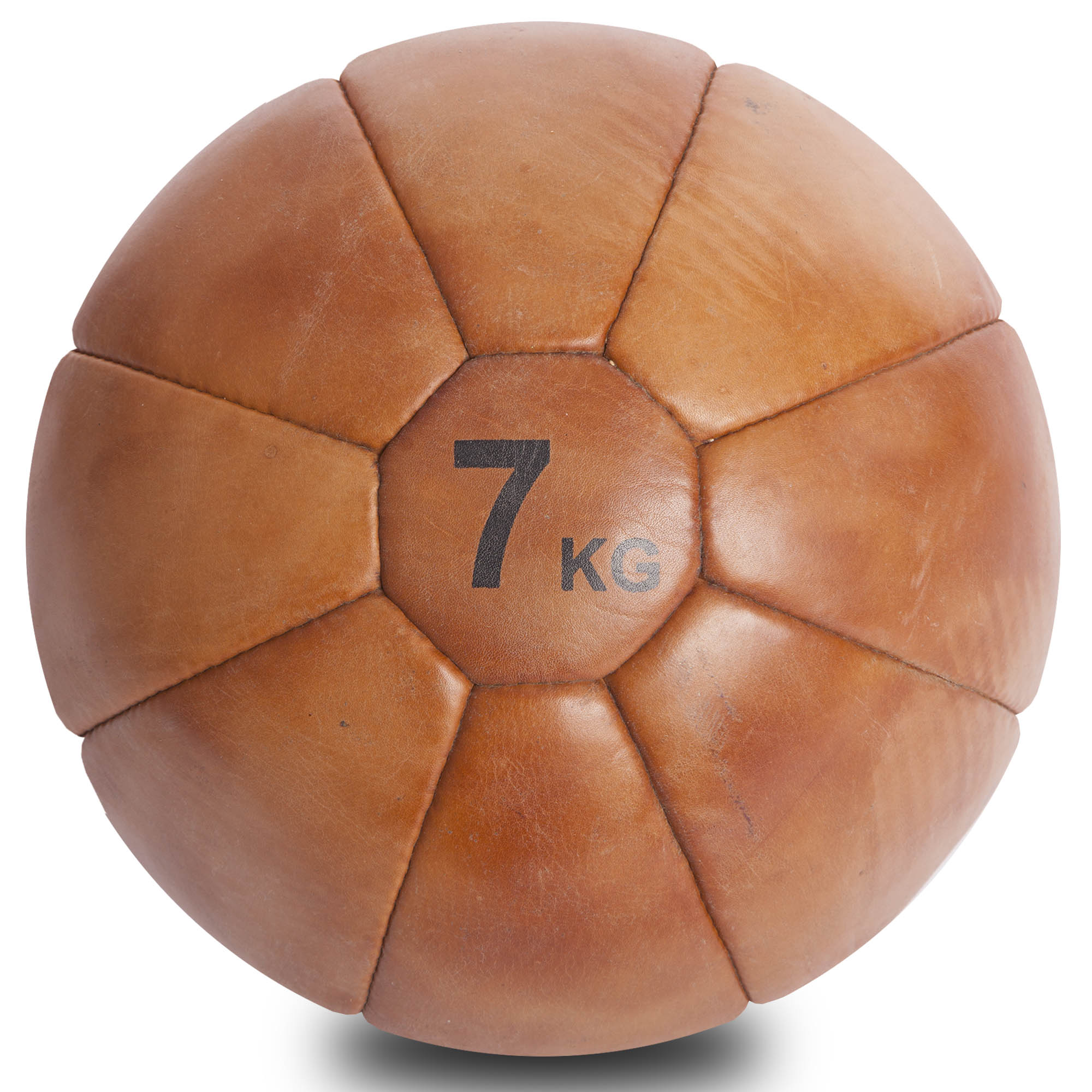 

Мяч медицинский медбол VINTAGE Medicine Ball F-0242-7 7кг (кожа, d-27см)
