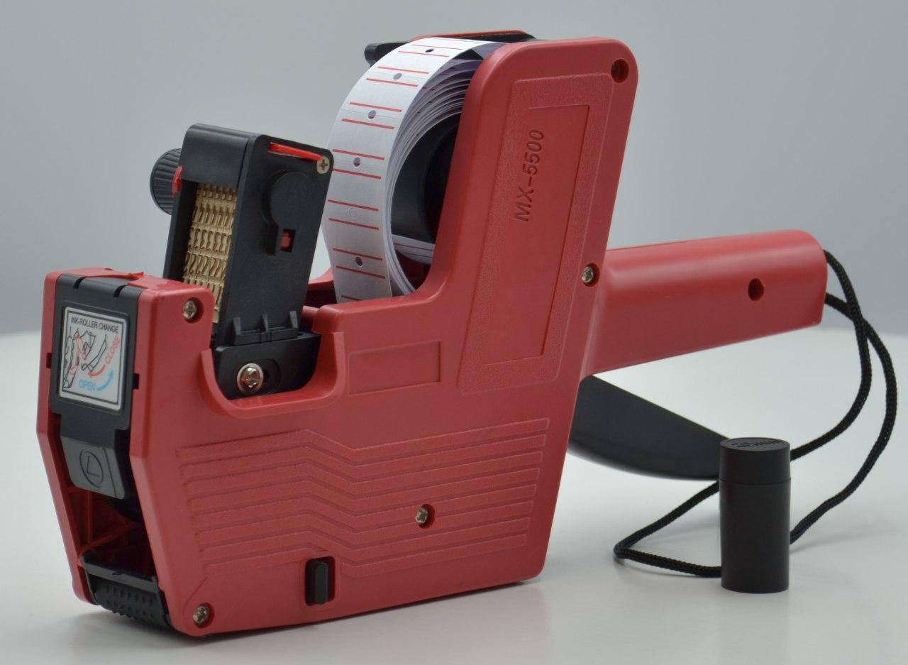 Этикет пистолет принтер ценников MHZ MX-5500 Red – низкие цены, кредит ...