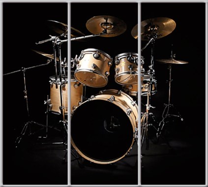 

Шкаф купе Luxe Studio Стандарт-1 Фотопечать Музыка-9 2200x2000x450 трехдверный