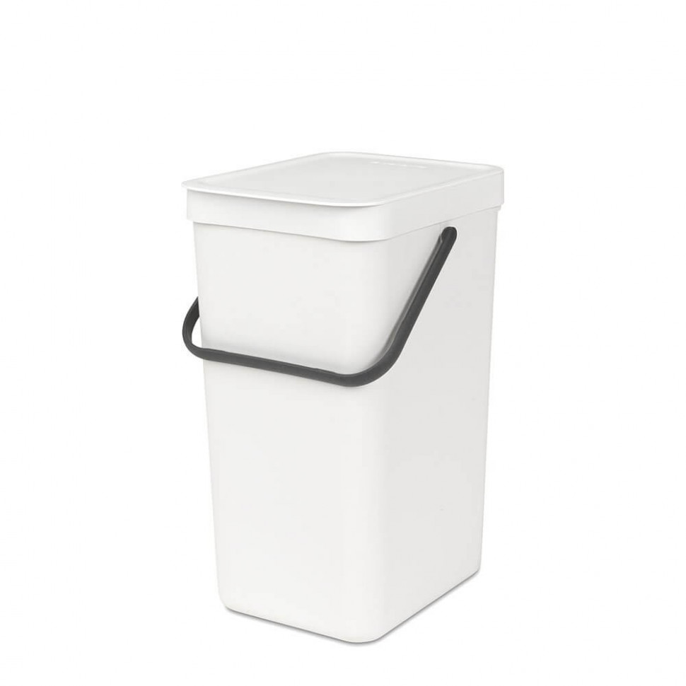 

Ведро для мусора Brabantia Sort&Go 16 л (белое)