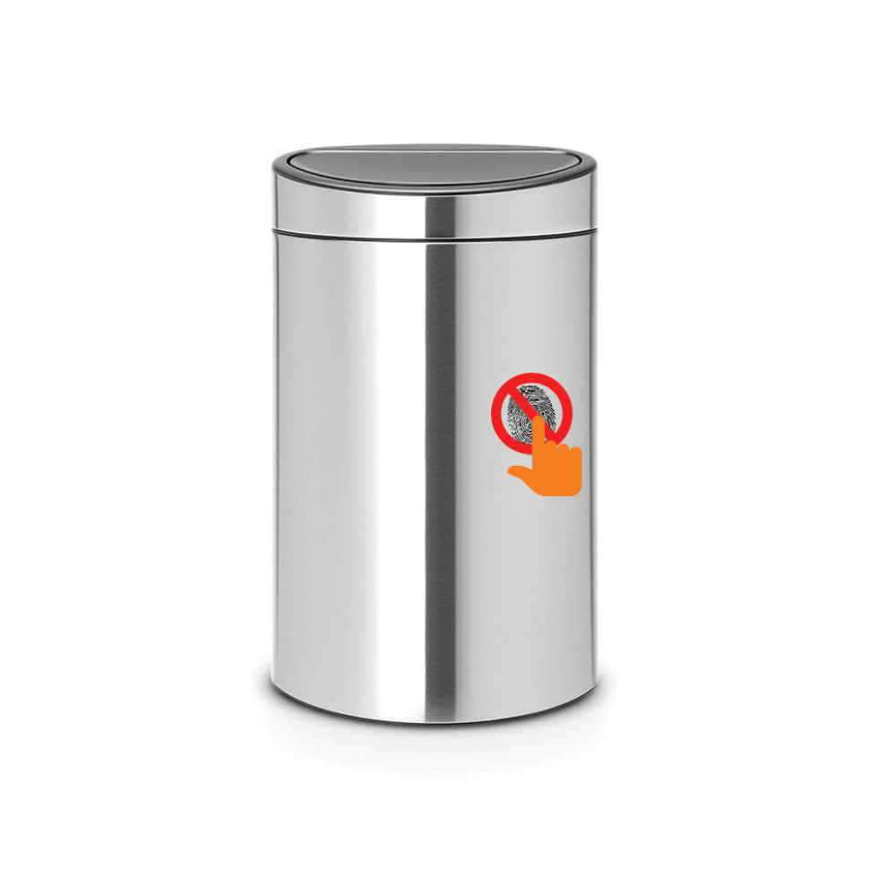 

Мусорное ведро Brabantia Touch Bin New 40 л (серебряный)