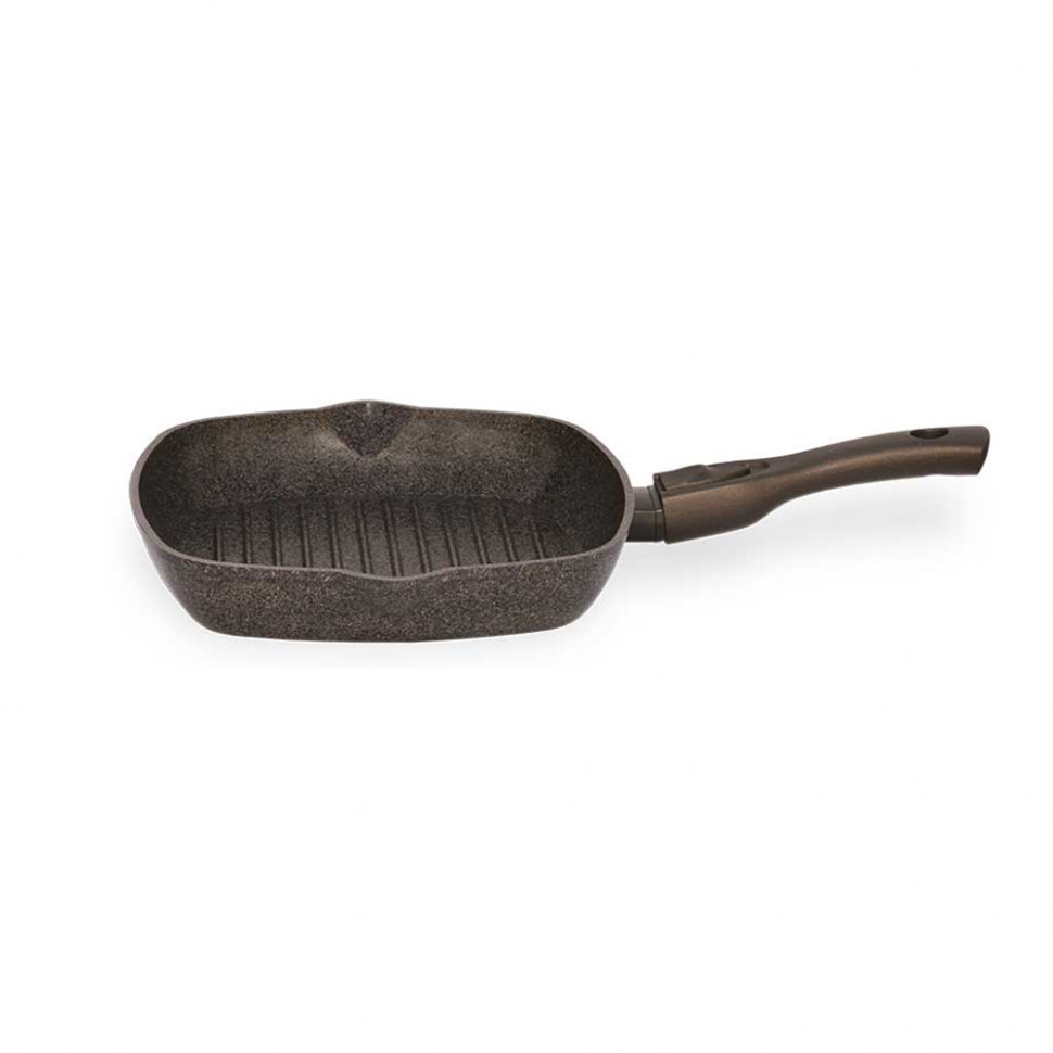 

Сковорода-гриль со съемной ручкой Биол Granite Brown (28 см)