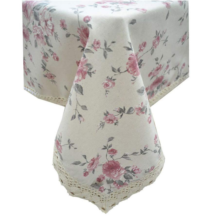 

Скатерть Прованс Bella Розы с кружевом (134х300 см)
