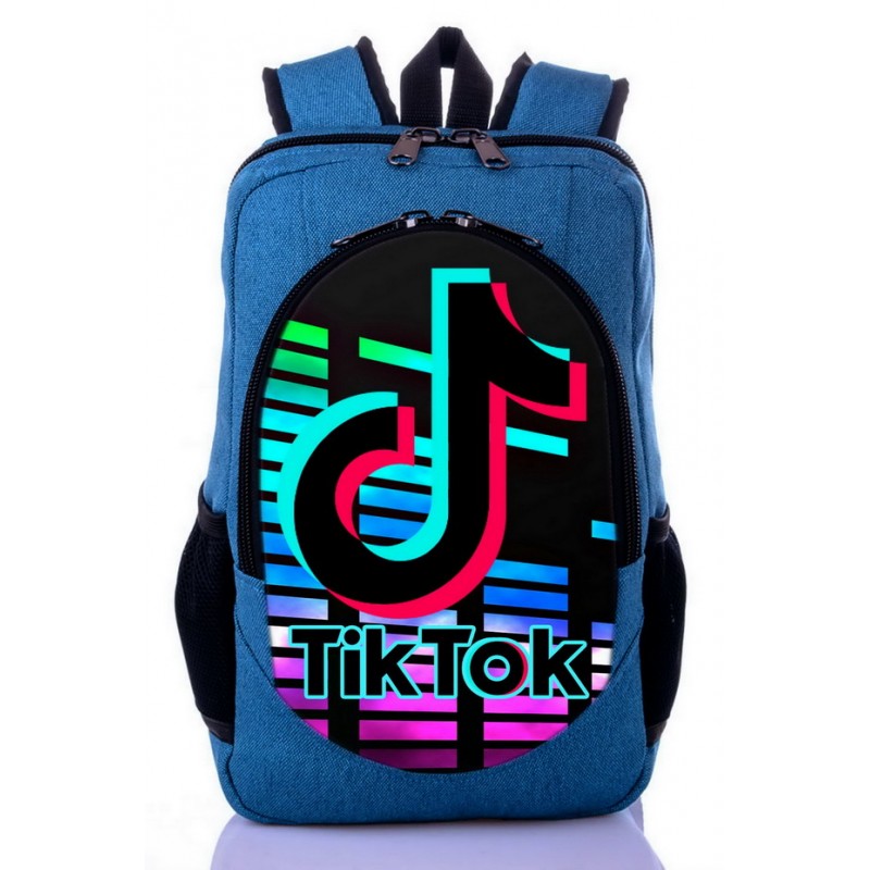 

Рюкзак с принтом Тик Ток Tik Tok бирюза (tik - 039)