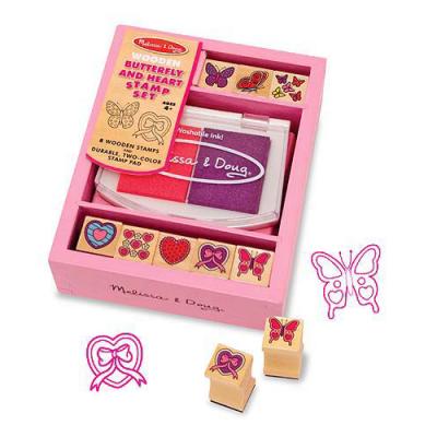 

Набор для творчества Melissa&Doug штампы "Бабочки и Сердечки" (MD2415)