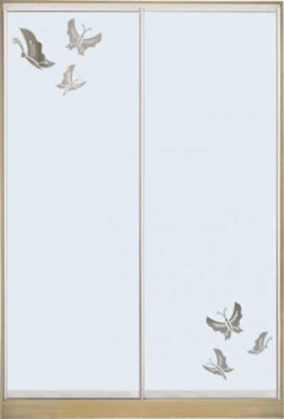 

Шкаф купе Luxe Studio Стандарт-1 Зеркало с Пескоструем-4 1100x2200x600 двухдверный