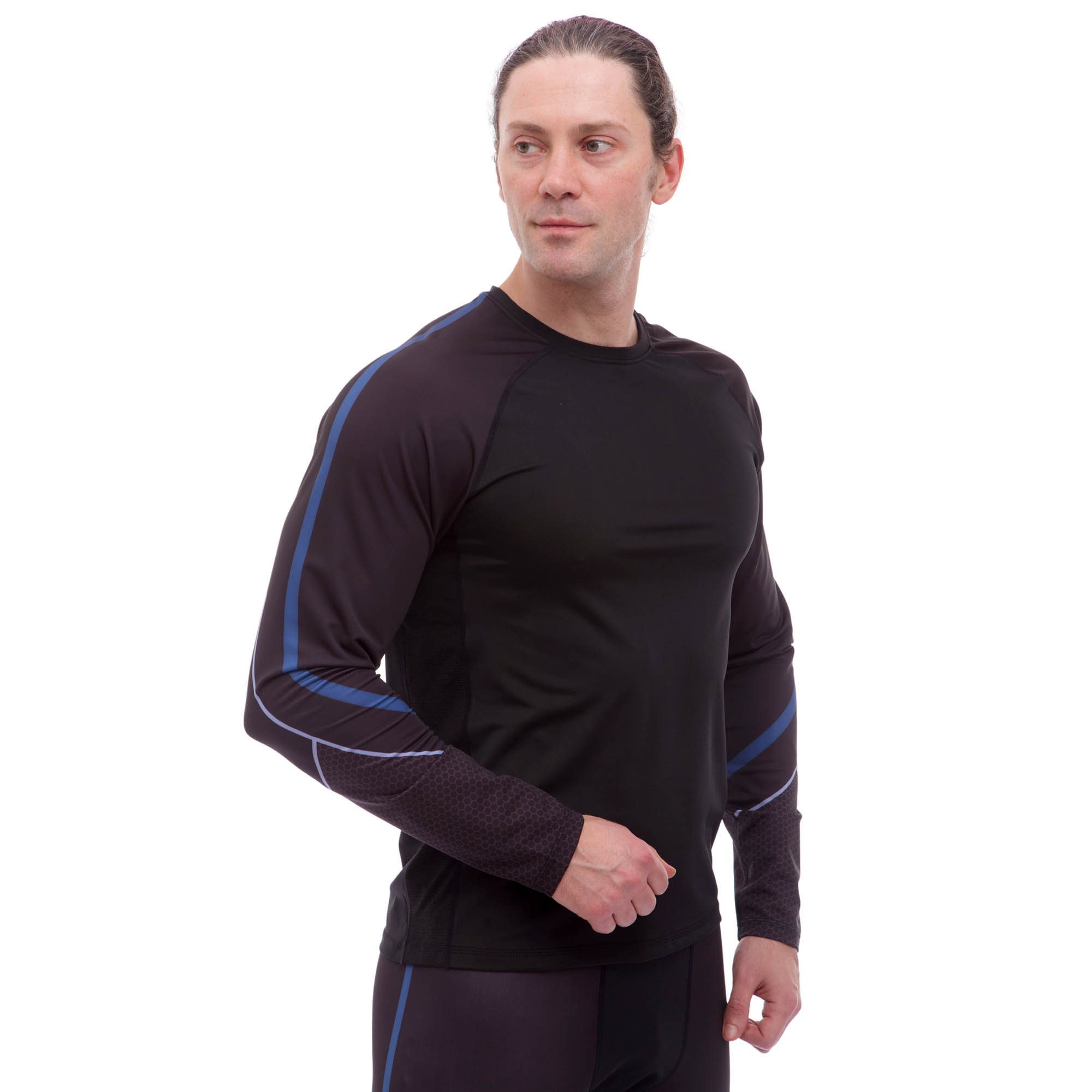 

Рашгард с длинным рукавом 9307 (PL, эластан, р-р XXL 50-52 , черный)