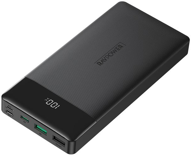 

УМБ RAVPower 3-PortPower Bank 20000 mAh Black (RP-PB172)