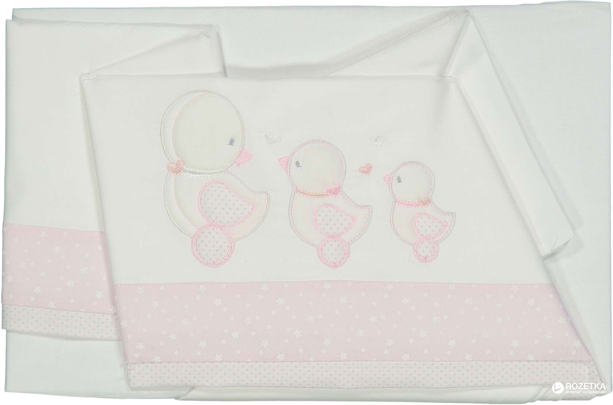 

Простынь Idexe' 80x120 Fantasia B.Co/Rosa