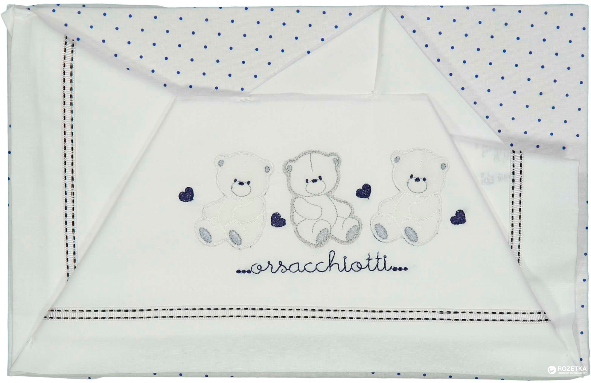 

Простынь Idexe' 80x120 Fantasia B.Co/Blu