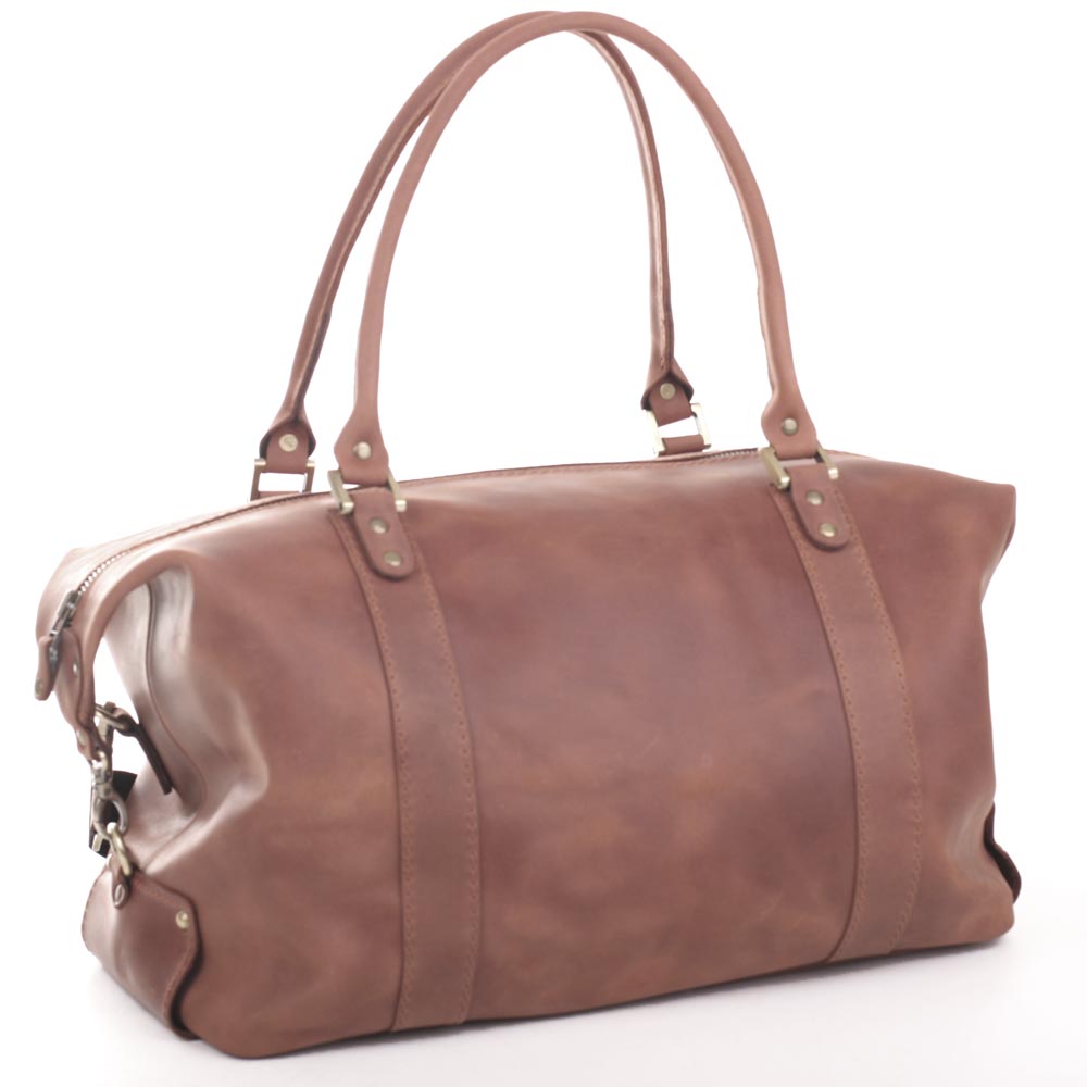 

Эффектный саквояж из кожи Old master арт. SV-1Cognac