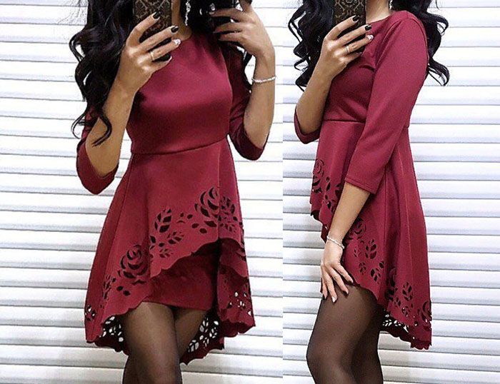 

Fashions • Платье Лурдес Fashions 42 марсала (№8487)