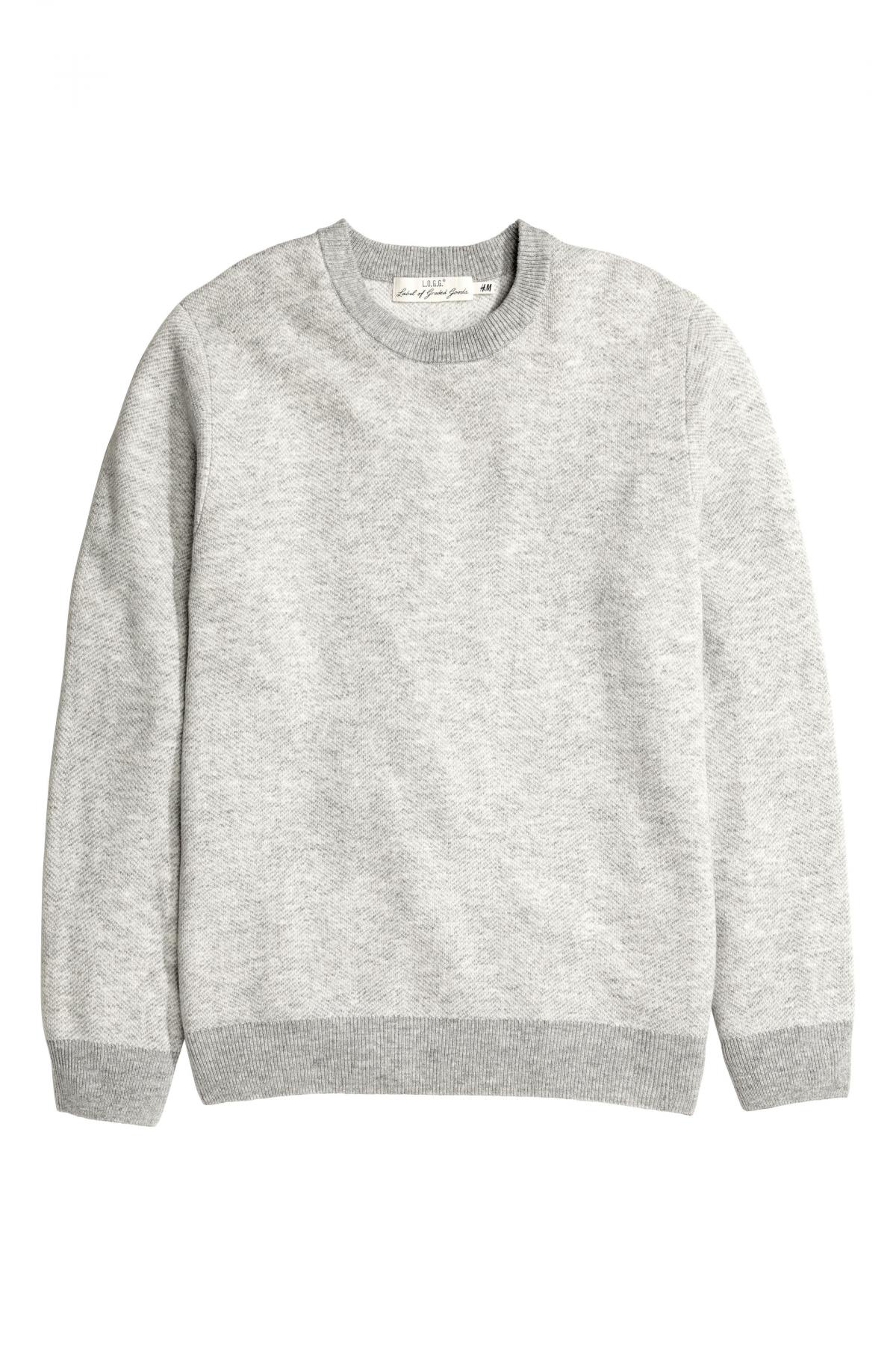 

Джемпер из смесовой шерсти H&M m Серый