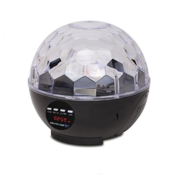 

Аккумуляторный музыкальный диско шар беспроводной с Bluetooth и пультом DMX-512 Black (00543)
