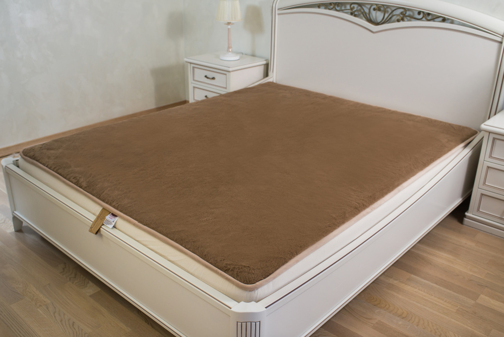 

Наматрасник шерстяной Wollwelt Latte 160х190 см Коричневый