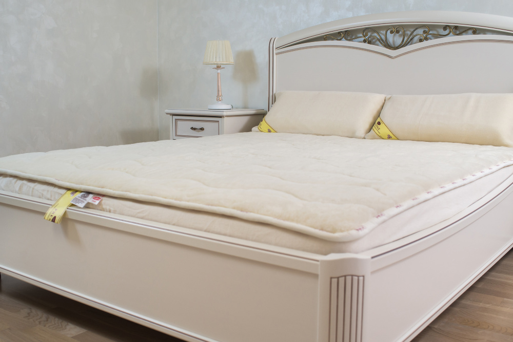 

Наматрасник шерстяной Wollwelt IMPERIAL 140х200 см Белый