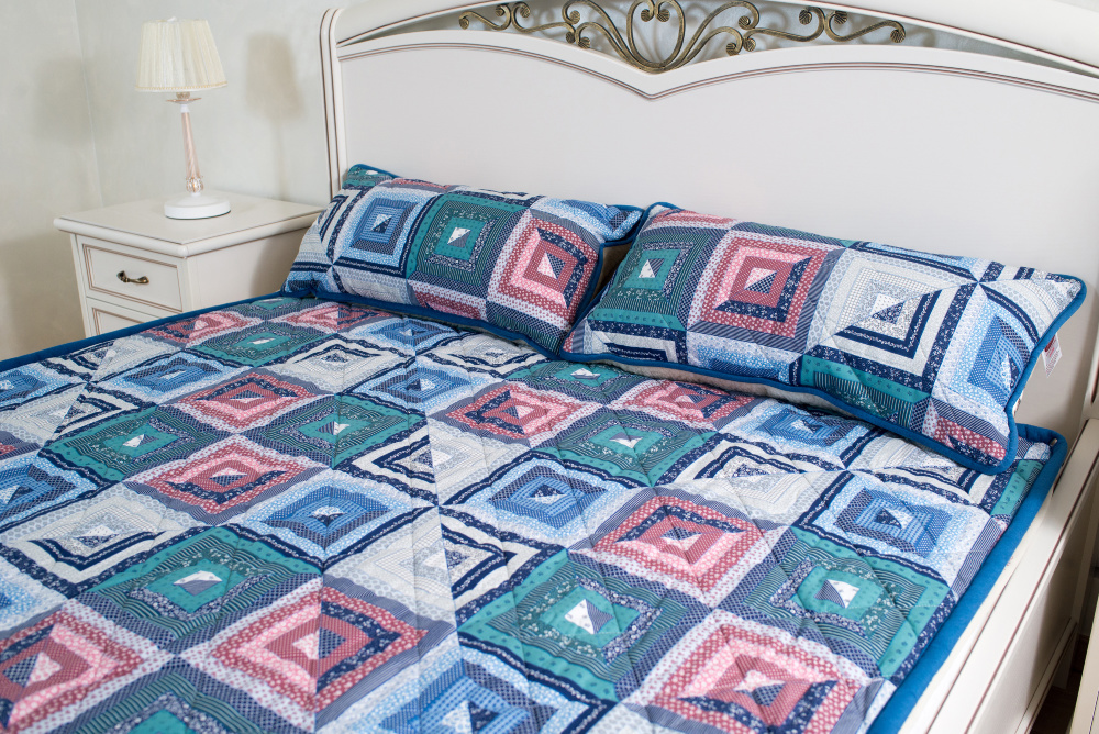 

Одеяло зимнее Wollwelt Patchwork 130х195 см Белый