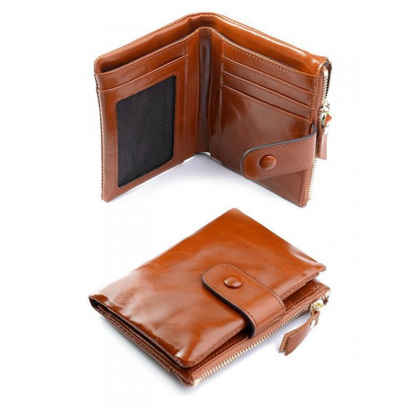 

Кошелек женский натуральная кожа WCash №D-6019 Рыжий