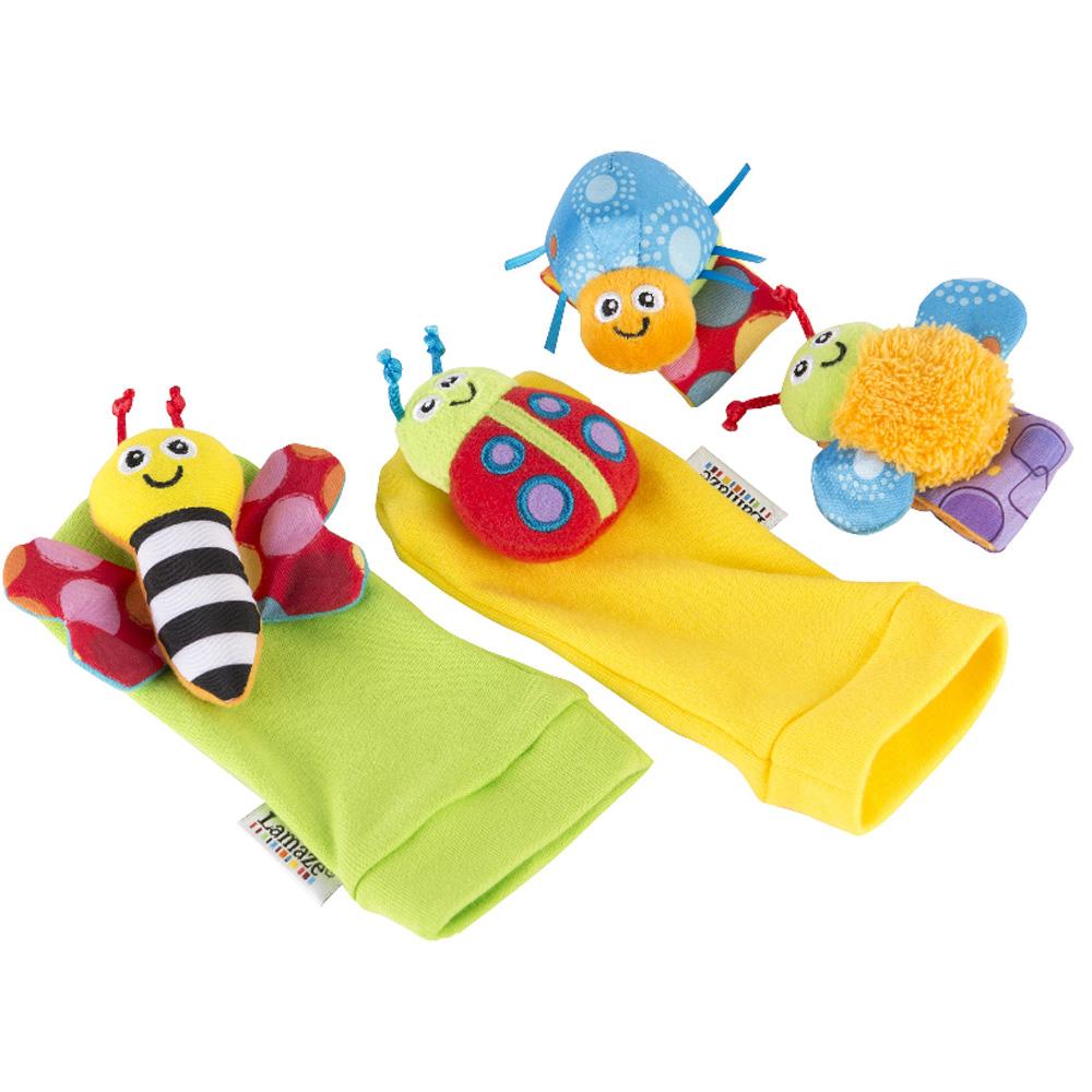 

Развивающие игрушки Lamaze Набор для детей погремушки на запястья и носочки с погремушками (LC27634)