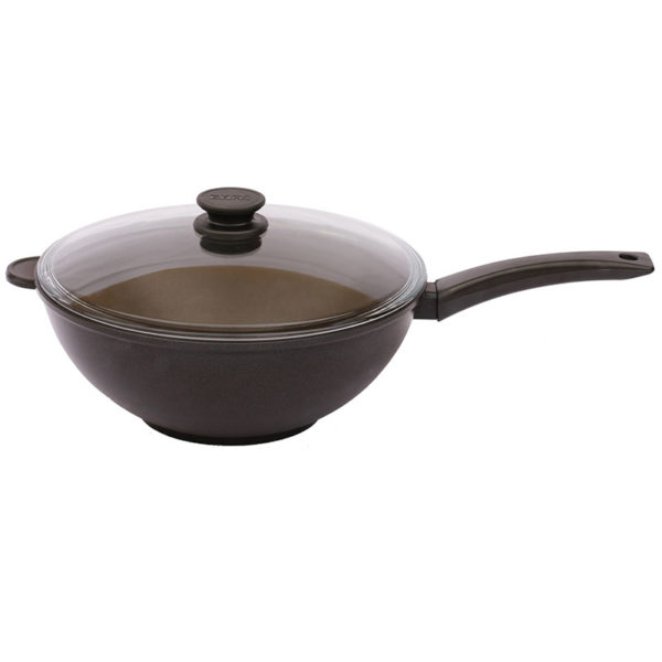 

Вок Биол с ручкой и крышкой 30 см., 5 л. (3002ПС)