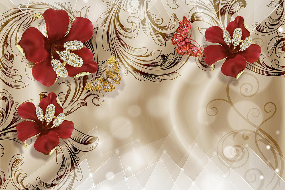 

Фотообои Walldeco Драгоценные лилии №33596 Гладь