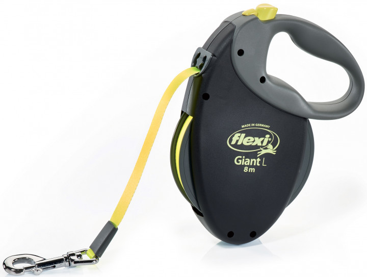 

Поводок-рулетка Flexi Neon Giant L, 8 м, лента, черный