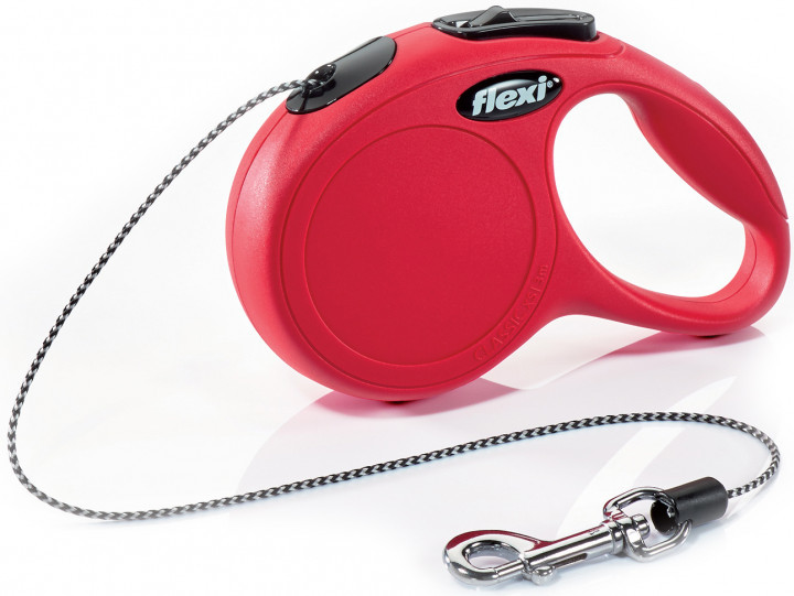 

Поводок-рулетка Flexi New Classic Cat XS, 3 м, трос, красный (114447)