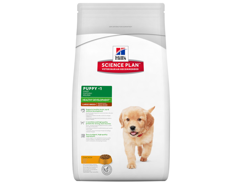 

Сухой корм для собак Hill's Science Plan Canine Puppy Healthy Development Large Breed Chicken 0,8 кг (143500)