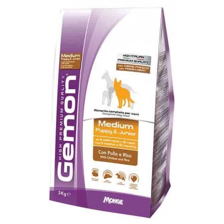 

Сухой корм для собак Gemon Medium Puppy & Junior Chicken & Rice 3 кг (129336)